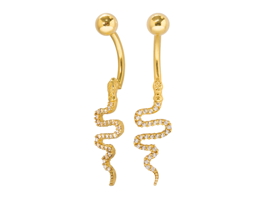 BANANA BELL COBRA CRAVEJADA - UP265 (BANHADO A OURO)
