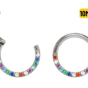 SEGMENTO CLICKER AÇO FRONTAL MULTI COLORS - 10MM
