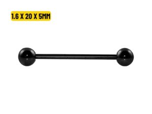 BARBELL BANHADO BLACK – 1.6 X 20 X 5MM