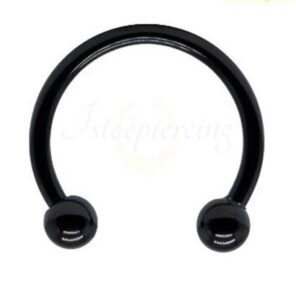 FERRADURA BANHADO BLACK – 1.2 X 8 X 3MM