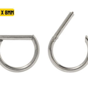 MEIA ARGOLA CLICKER TITÂNIO - 1.6 X 8MM