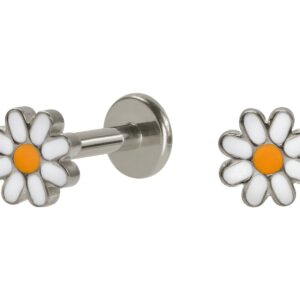 LABRET TITÂNIO R/I FLOR MARGARIDA