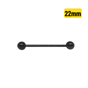 BARBELL TITÂNIO PVD BLACK 1.6 X 22 X 5MM