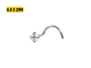 NOSTRIL AÇO C/ GARRAS – 0.8 X 2.0MM