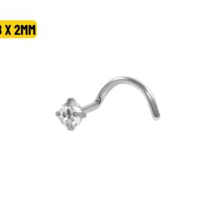 NOSTRIL AÇO C/ GARRAS - 0.8 X 2.0MM