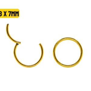 SEGMENTO CLICKER AÇO PVD GOLD - 0.8 X 7MM