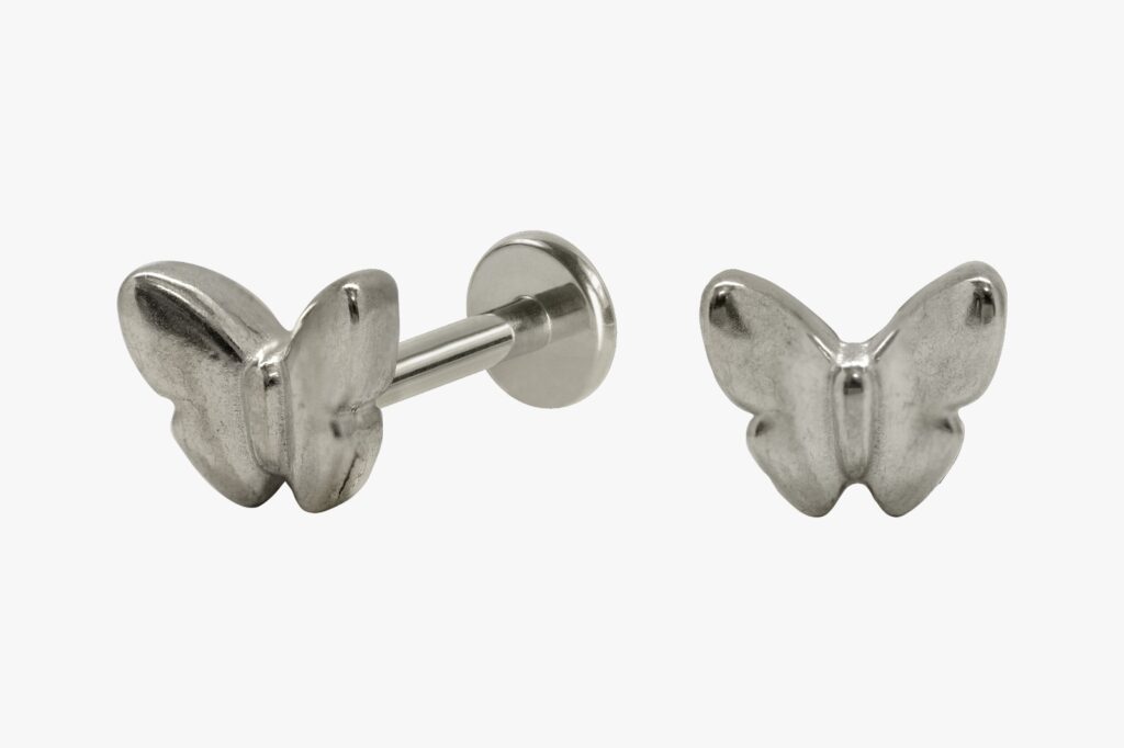 LABRET AÇO R/I BORBOLETA