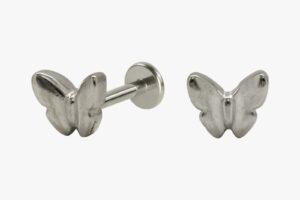 LABRET AÇO R/I BORBOLETA