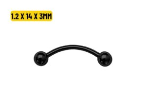 MICRO CURVO BLACK 1.2 X 14 X 3